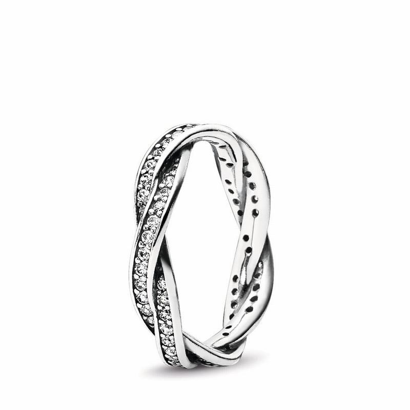 Pandora Australia Twist Of Fate Stackable Ring - Sterling Silver | RAPUXK612